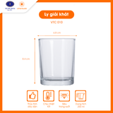  Ly trà - cà phê thủy tinh LOTUS GLASS VTC010 