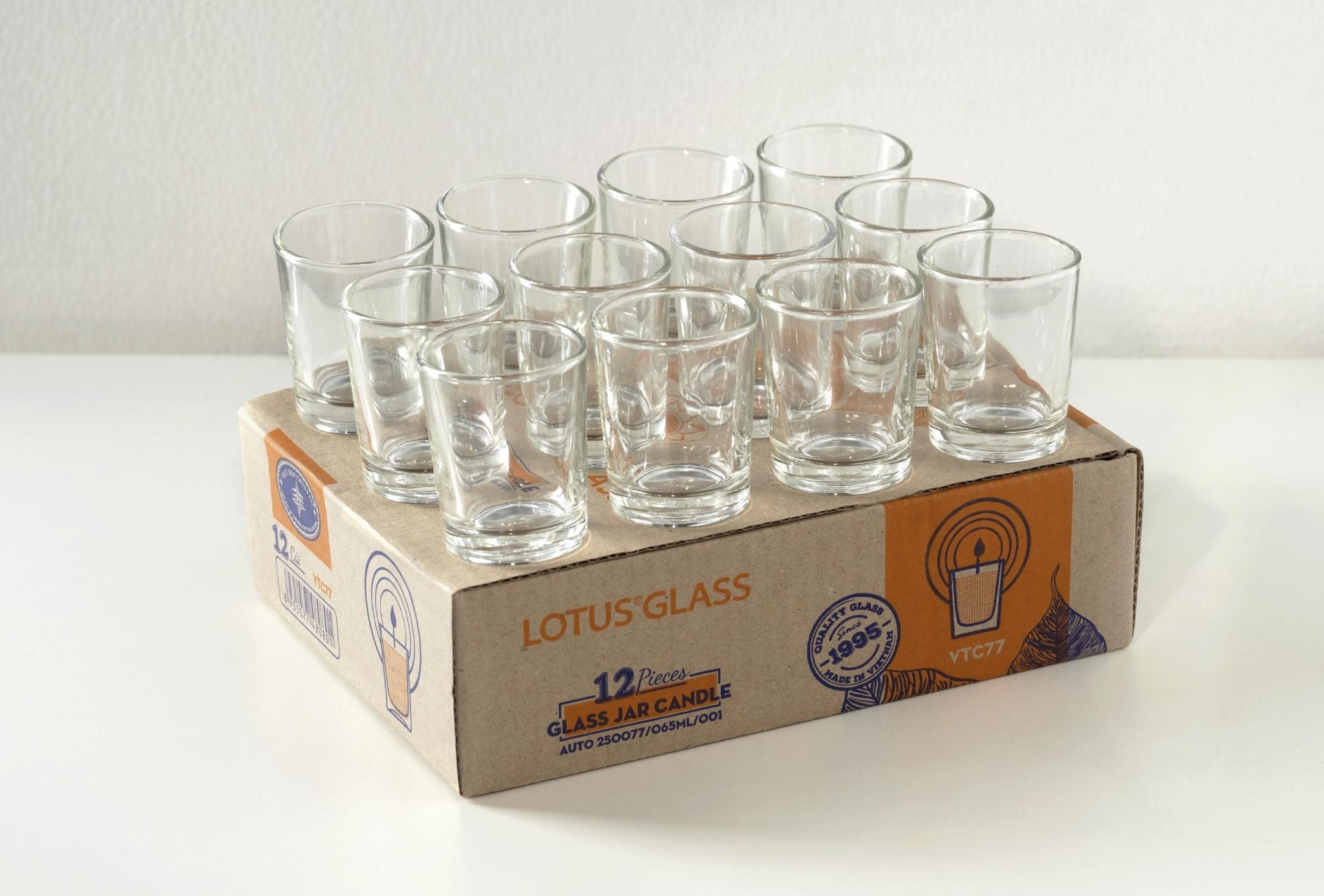  KM Cốc VTC 77 trơn hộp carton - Cốc nến 