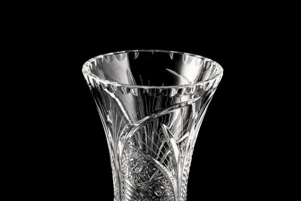  Lọ Hoa, Bình Hoa Pha Lê Bó Mạ 180 Mài Bông Lau 