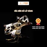  Đĩa pha lê sên xỏ lỗ vàng 