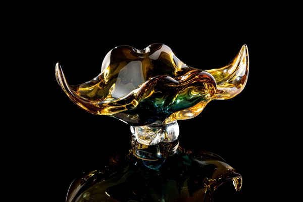  Đĩa pha lê 2 sừng trâu 