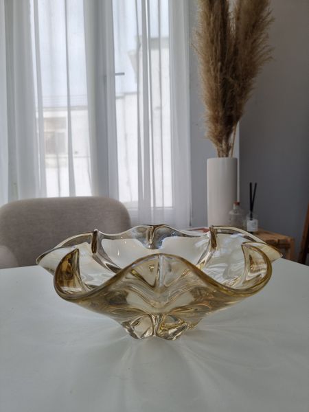  Đĩa Pha Lê 6 Cánh Hoa Đào Không Đế Màu Ngọc Trai 