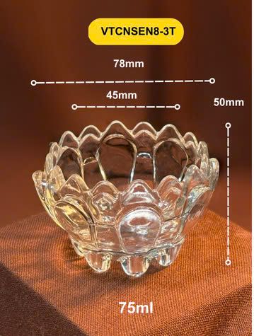  Hộp Ly sen 8 3 tầng - Cốc nến 