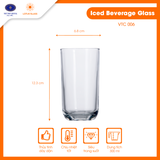  Bộ 6 cốc nước giải khát thủy tinh Lotus Glass VTC006 - Họa tiết ngẫu nhiên 