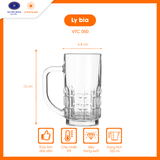  Bộ 6 cốc bia thủy tinh có quai Lotus Glass VTC050 