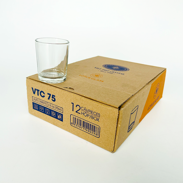  Bộ 12 cốc trà - cà phê thủy tinh Lotus Glass VTC075 