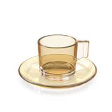  Bộ tách đĩa trà - cà phê thủy tinh Lotus Glass VTC047 & VTC048 