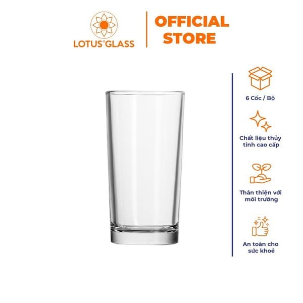  Bộ 6 cốc nước giải khát thủy tinh Lotus Glass VTC163 