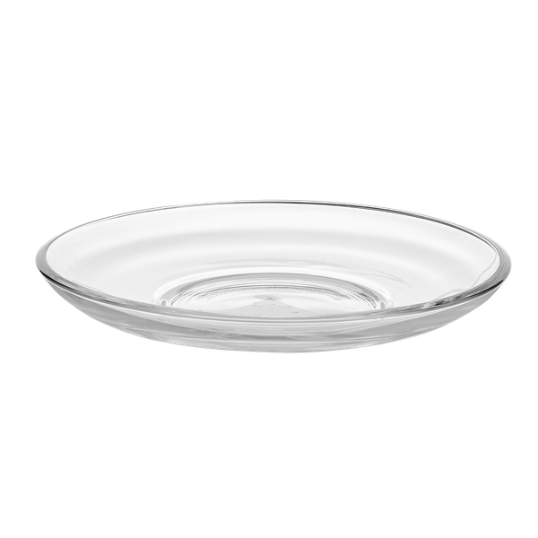  Đĩa lót ly trà - cà phê thủy tinh có quai LOTUS GLASS VTC048 