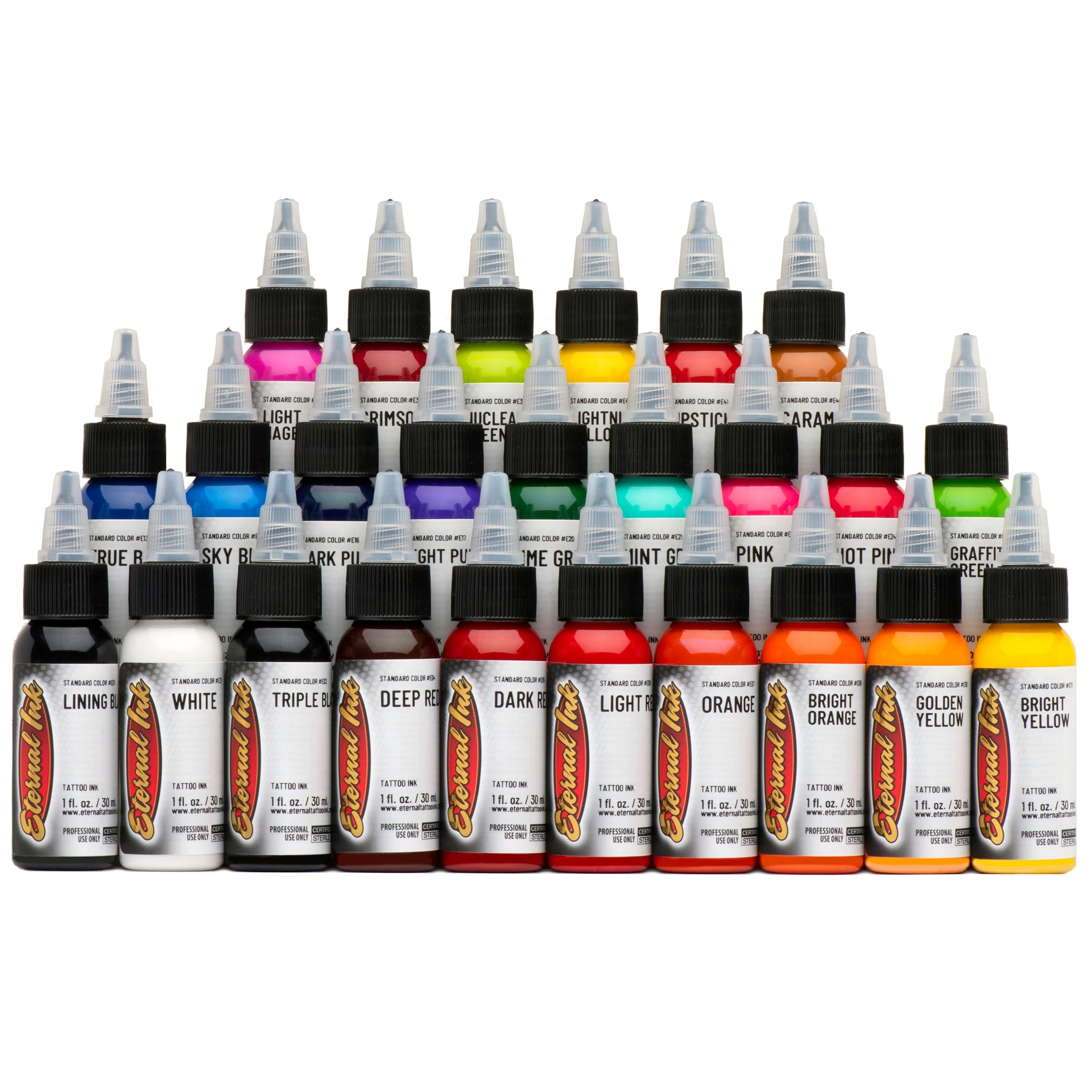 ETERNAL INK タトゥーインク 25色セット ETERNAL INK - 25 Color Set – Power Tattoo Supply