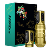 FK IRONS - FLUX MAX TATTOO MACHINE WITH 2 POWERBOLT HOPE VERSUS CANCER GOLD 