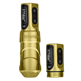  FK IRONS - FLUX MAX TATTOO MACHINE WITH 2 POWERBOLT HOPE VERSUS CANCER GOLD 