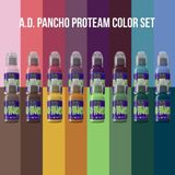  WORLD FAMOUS INK - A.D. PANCHO PROTEAM COLORSET 1oz 