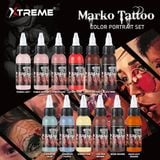  XTREME INK - MARKO TATTOO COLOR PORTRAIT SET 1oz 