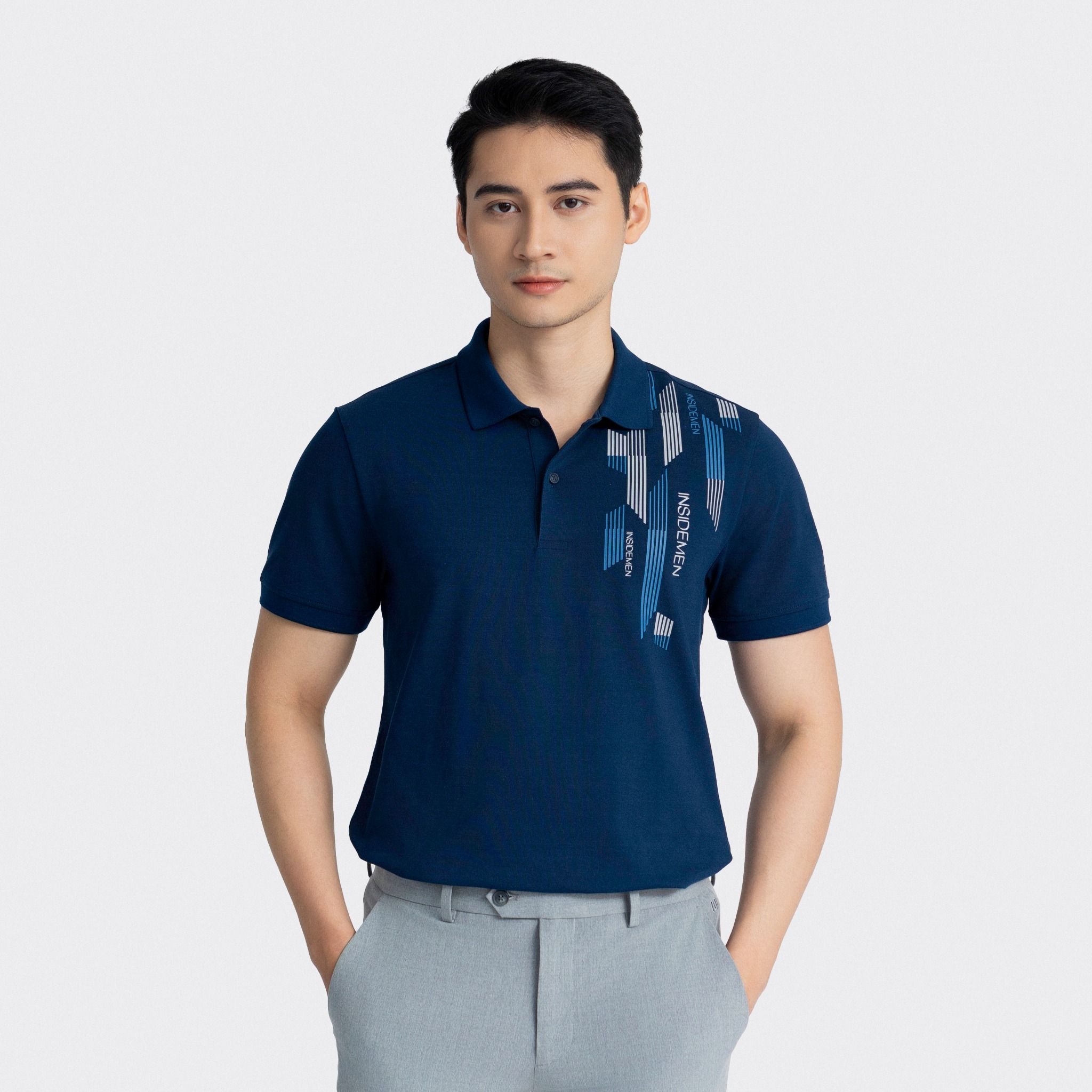  Áo thun polo có cổ ngắn tay Insidemen IPS003AZ 