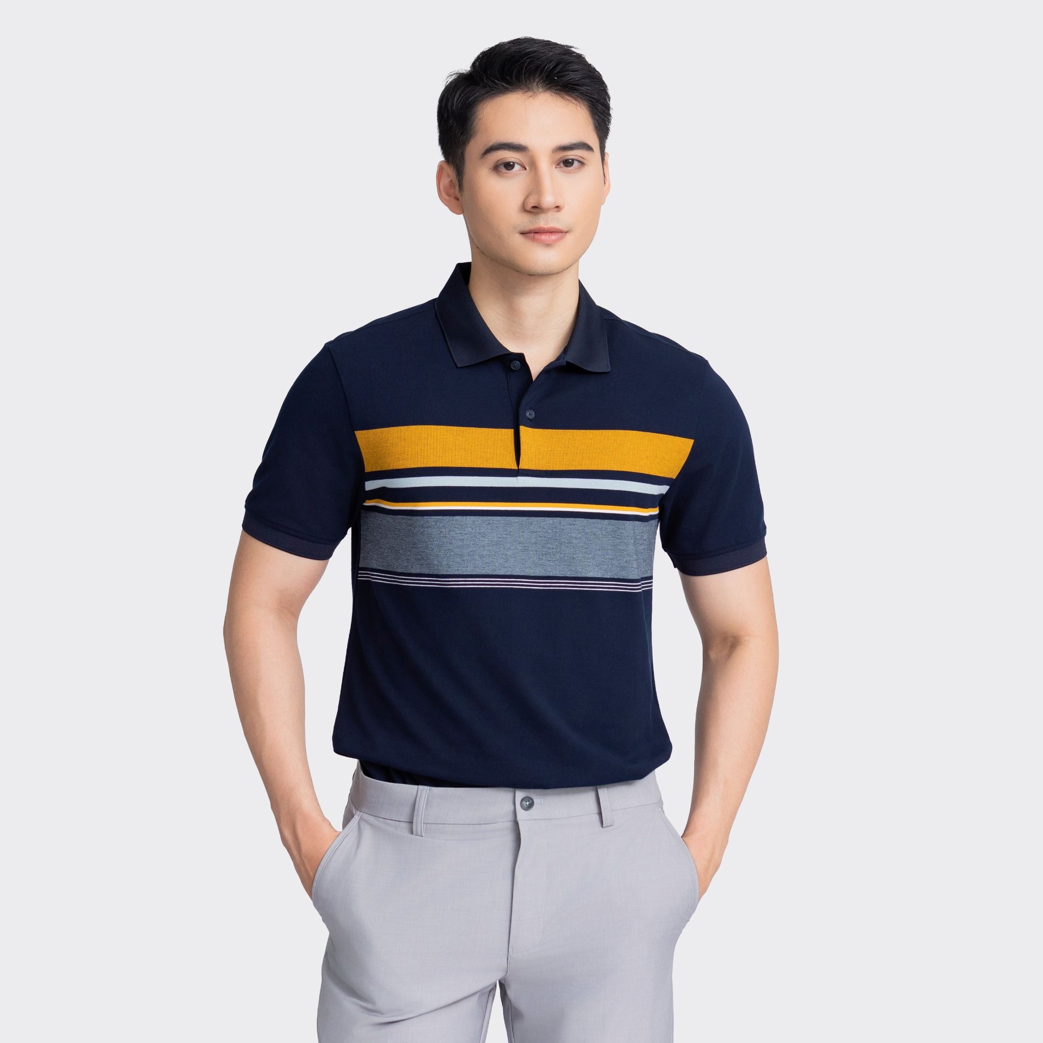  Áo thun polo có cổ ngắn tay Insidemen IPS042AZ 