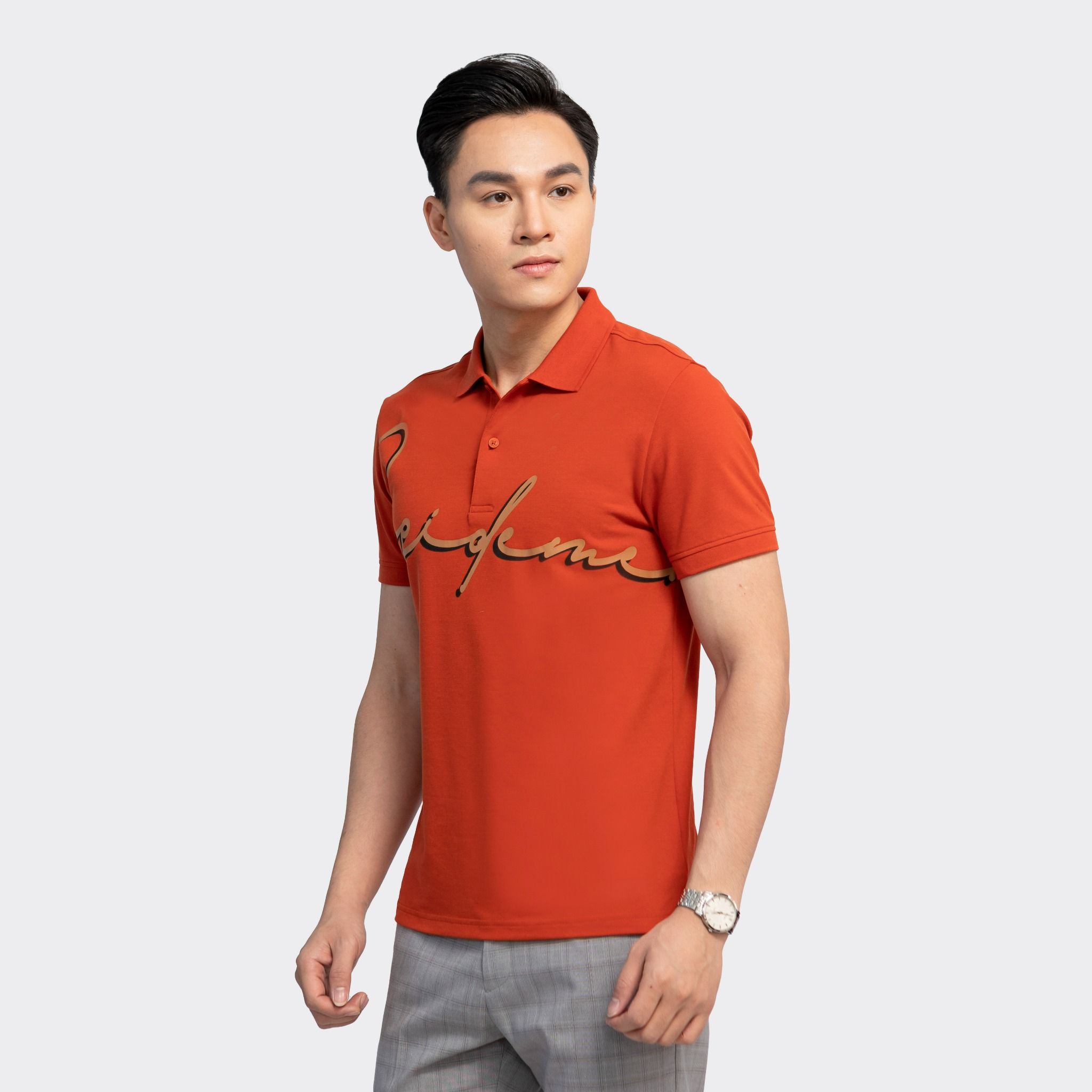  Áo polo nam Insidemen IPS004S3 họa tiết 