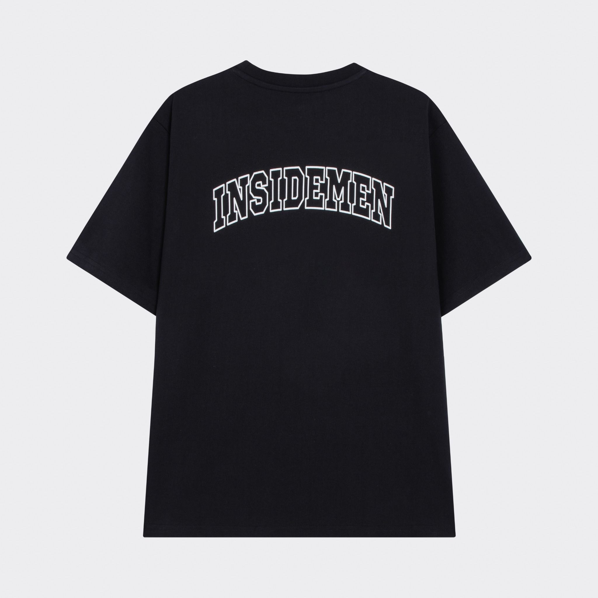  Áo T-shirt cổ tròn in cao nổi phồng Insidemen ITS00403 