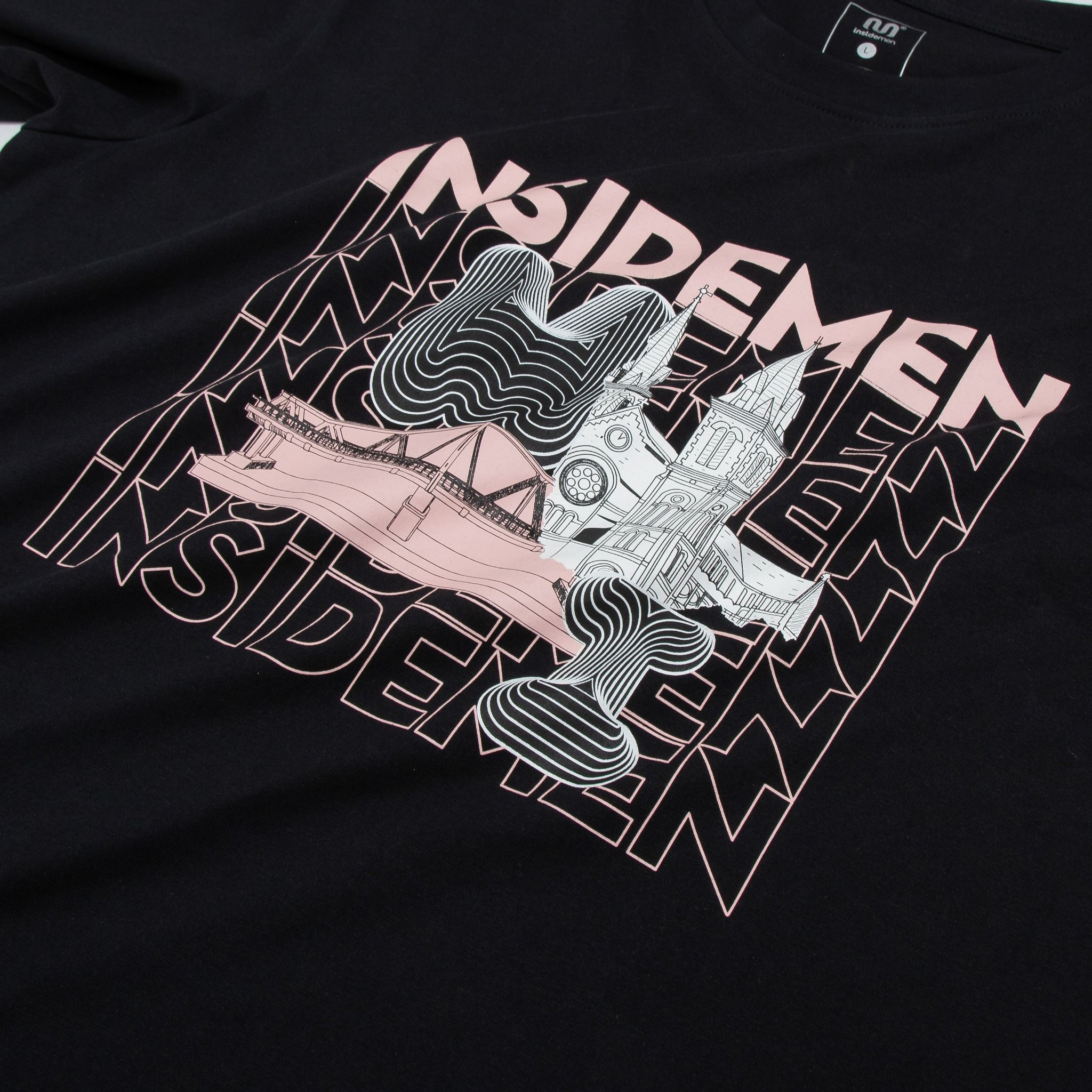  Áo T-shirt Insidemen ITS025S3 màu Đen 