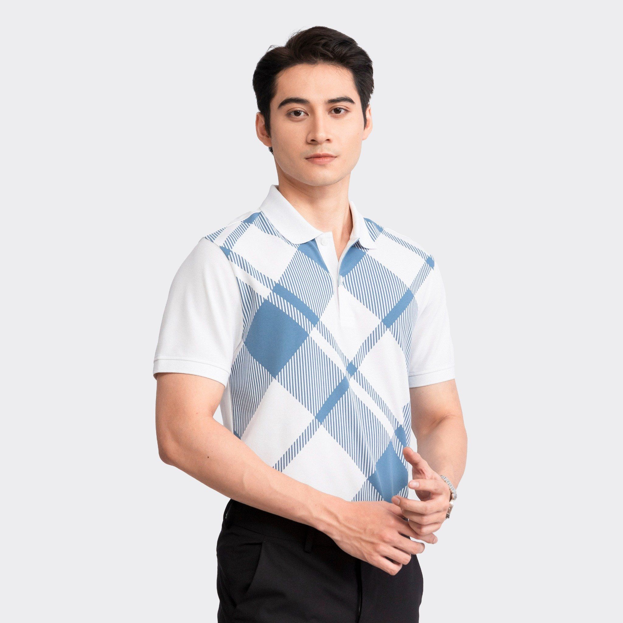  Áo polo nam Insidemen IPS003S3 in họa tiết 