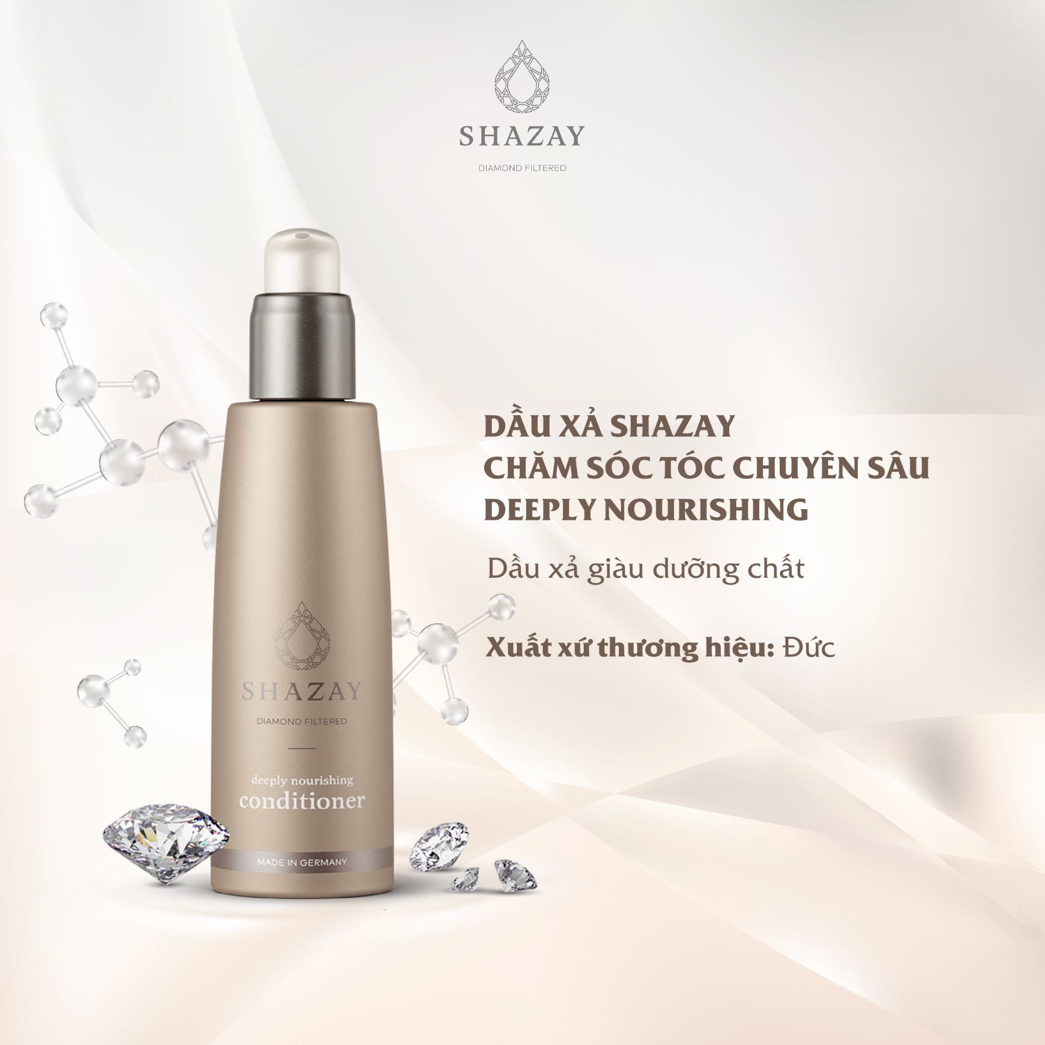  DẦU XẢ SHAZAY CHĂM SÓC TÓC CHUYÊN SÂU - DEEPLY NOURISHING 