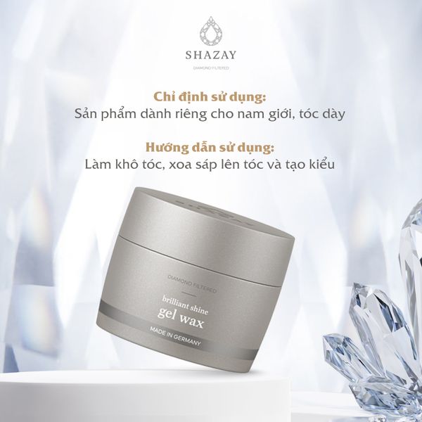  GEL TẠO KIỂU TÓC SHAZAY - BRILLIANT SHINE GEL WAX 