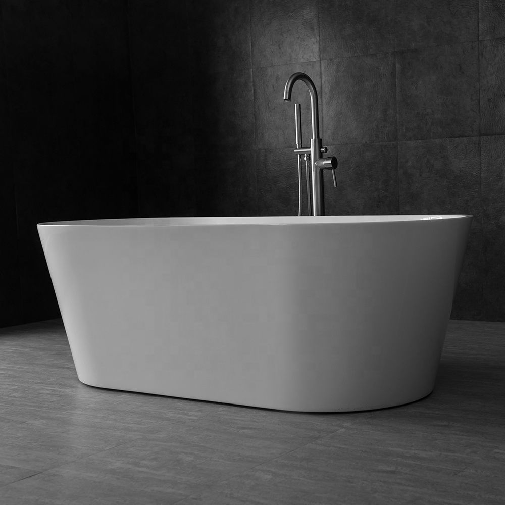 Bathroom Freestanding Acrylic Bathtub CURVED Thiết Bị Vệ Sinh Klaus