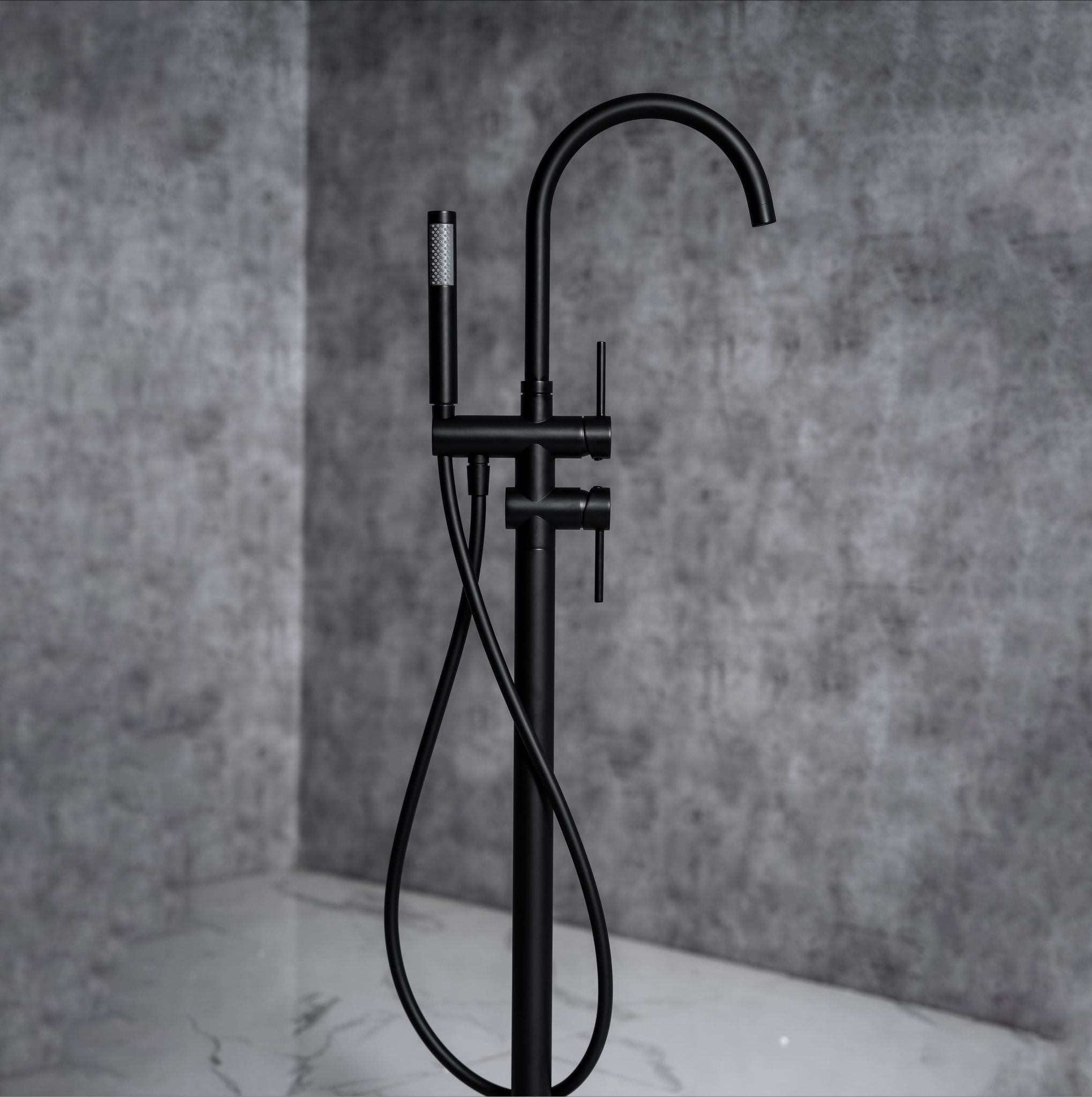 Bathroom Floor Standing Bath Shower ALIN FB0001B Thiết Bị Vệ Sinh Klaus