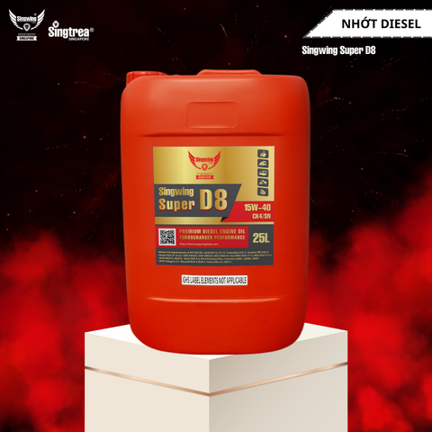 Nhớt động cơ diesel Singwing D8 Super 15W40 25L