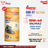  Nhớt xe máy Singtrea 500 4T Sport Ultra 10W40 Lon 0.8L 