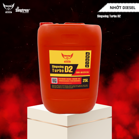 Nhớt động cơ diesel Singwing D2 Turbo 20W50 25L