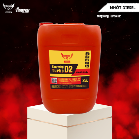 Nhớt động cơ diesel Singwing D2 Turbo 15W40 25L