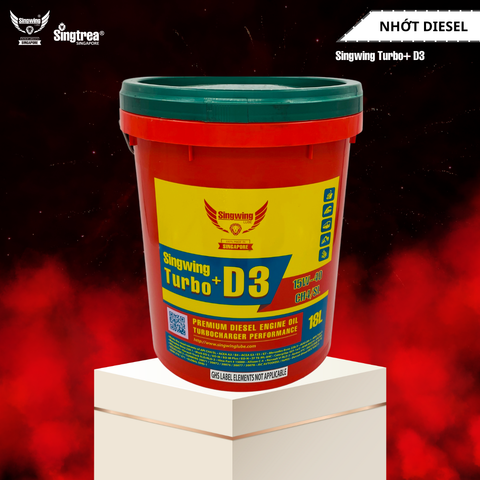 Nhớt động cơ diesel Singwing D3 Turbo+ 15W40 18L