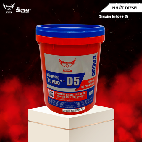Nhớt động cơ diesel Singwing D5 Turbo++ 20W50 18L