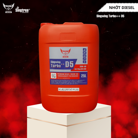 Nhớt động cơ diesel Singwing D5 Turbo++ 20W50 25L