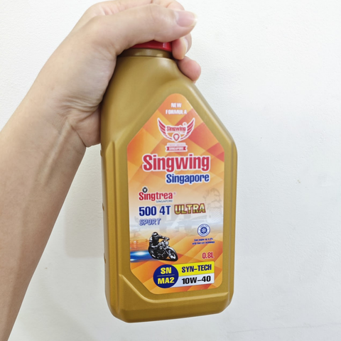 Nhớt xe máy Singtrea 500 4T Sport Ultra 10W40 0.8L