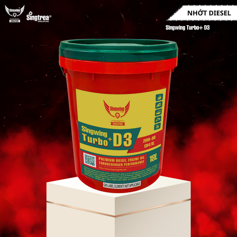 Nhớt động cơ diesel Singwing D3 Turbo+ 20W50 18L