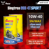 Nhớt xe máy Singtrea 600 Sport 4T 10W40 Lon 1.2L (New) 