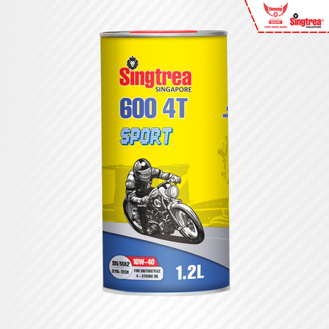 Nhớt xe máy Singtrea 600 Sport 4T 10W40 Lon 1.2L (New)