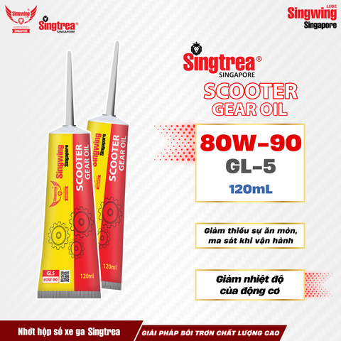 Nhớt hộp số xe tay ga Singtrea Scooter Gear Oil 80W-90 120ML