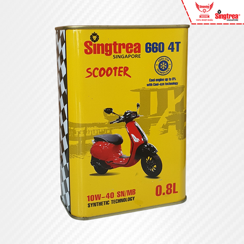 Nhớt xe máy Singtrea 660 Scooter 4T 10W40 0.8L