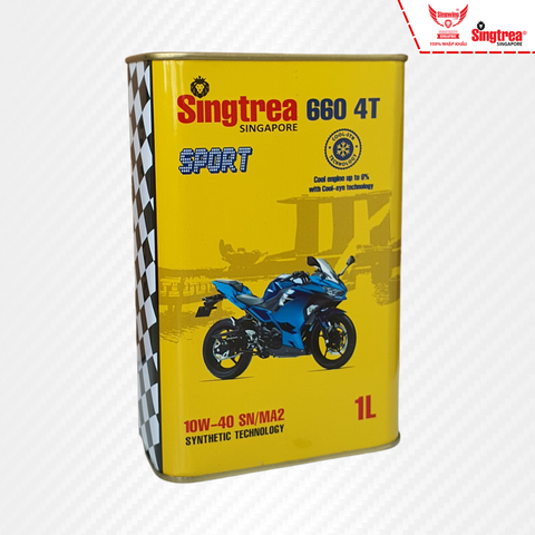 Nhớt xe máy Singtrea 660 Sport 4T 10W40 1L