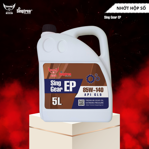 Dầu bánh răng Sing Gear EP 85W140 API GL5 5L
