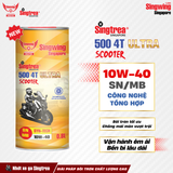  Nhớt xe máy Singtrea 500 4T Scooter Ultra 10W40 Lon 0.8L 