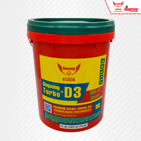 Nhớt động cơ diesel Singwing D3 Turbo+ 15W40 18L