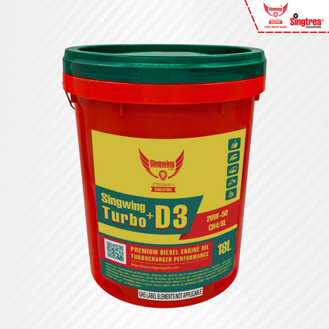Nhớt động cơ diesel Singwing D3 Turbo+ 20W50 18L