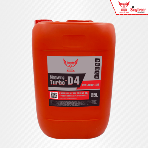 Nhớt động cơ diesel Singwing D4 Turbo+ 15W40 25L