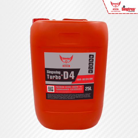 Nhớt động cơ diesel Singwing D4 Turbo+ 20W50 25L