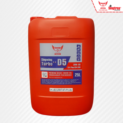 Nhớt động cơ diesel Singwing D5 Turbo++ 20W50 25L