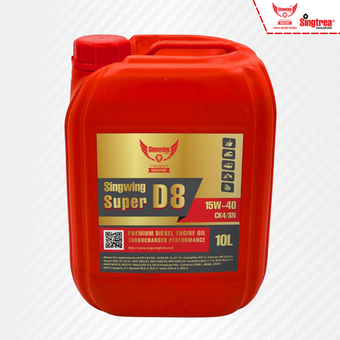 Nhớt động cơ diesel Singwing D8 Super 15W40 10L